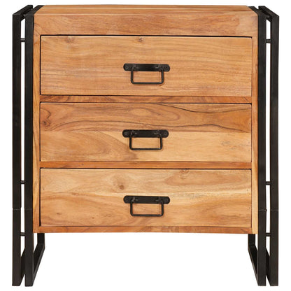 Dressoir met lade Bruin 66 x 33 x 70 cm Massief Acaciahout
