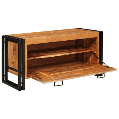 Schoenenkast met plank Bruin 90 x 38 x 45 cm Massief acaciahout