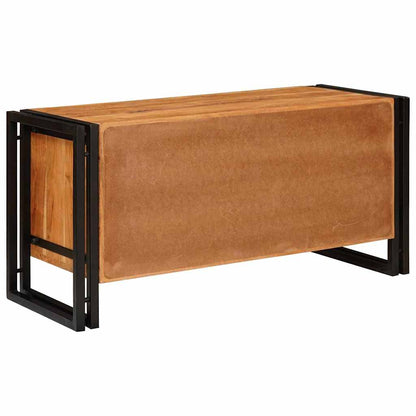 Schoenenkast met plank Bruin 90 x 38 x 45 cm Massief acaciahout