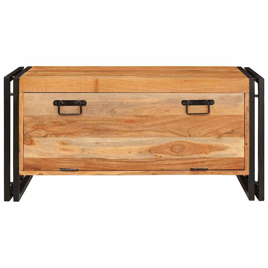 Schoenenkast met plank Bruin 90 x 38 x 45 cm Massief acaciahout