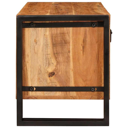 Schoenenkast met plank Bruin 90 x 38 x 45 cm Massief acaciahout