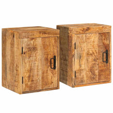 Nachtkastje 2 pcs Bruin 35 x 33 x 48 cm Massief Mango Hout