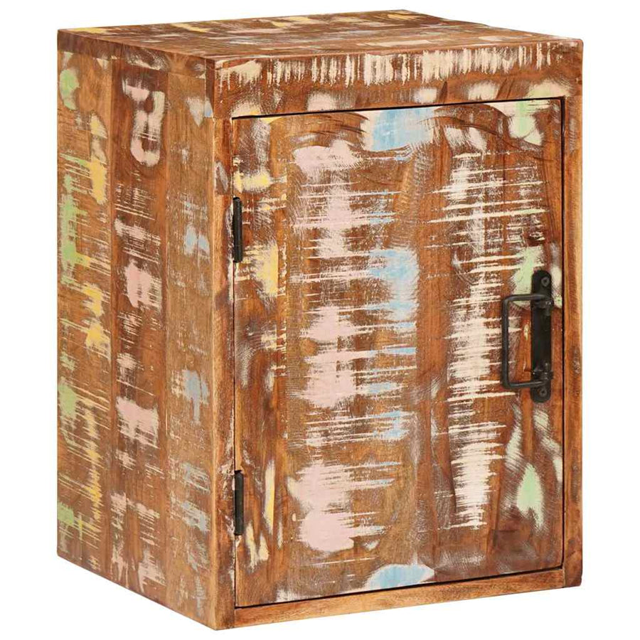 Nachtkastje Bruin 35 x 33 x 48 cm Massief Gerecycled Hout