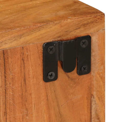 Nachtkastje 2 pcs Bruin 35 x 33 x 48 cm Massief Hout Acacia