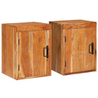 Bedside tables 2 pcs Brown 35 x 33 x 48 cm Solid Acacia Wood