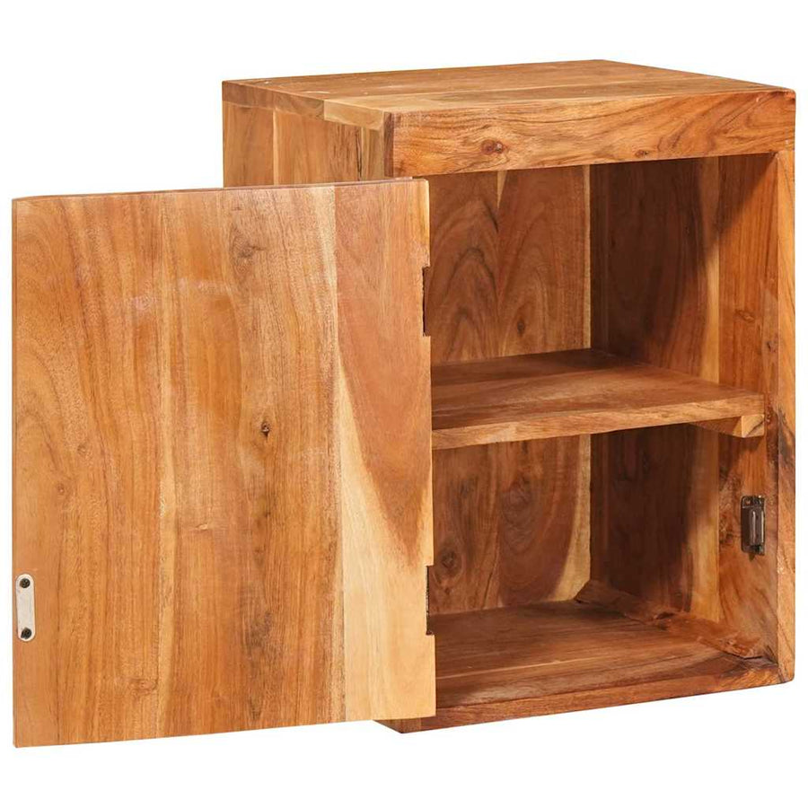Nachtkastje 2 pcs Bruin 35 x 33 x 48 cm Massief Hout Acacia