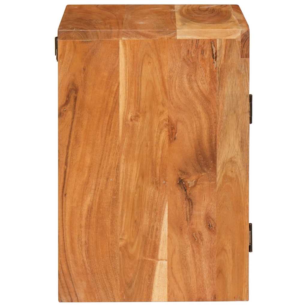 Nachtkastje 2 pcs Bruin 35 x 33 x 48 cm Massief Hout Acacia