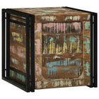 Opbergkist 50x50x50 cm massief gerecycled hout