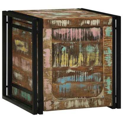Opbergkisten met opslag 50 x 50 x 50 cm Massief gerecycled hout