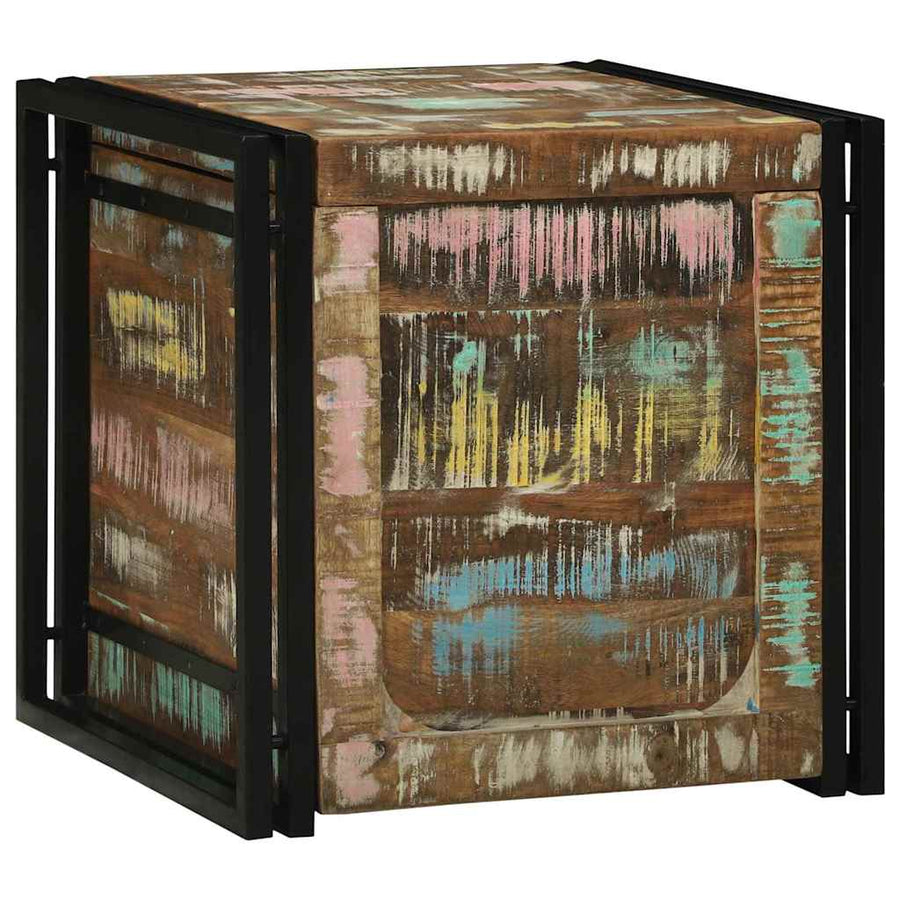 Opbergkisten met opslag 50 x 50 x 50 cm Massief gerecycled hout