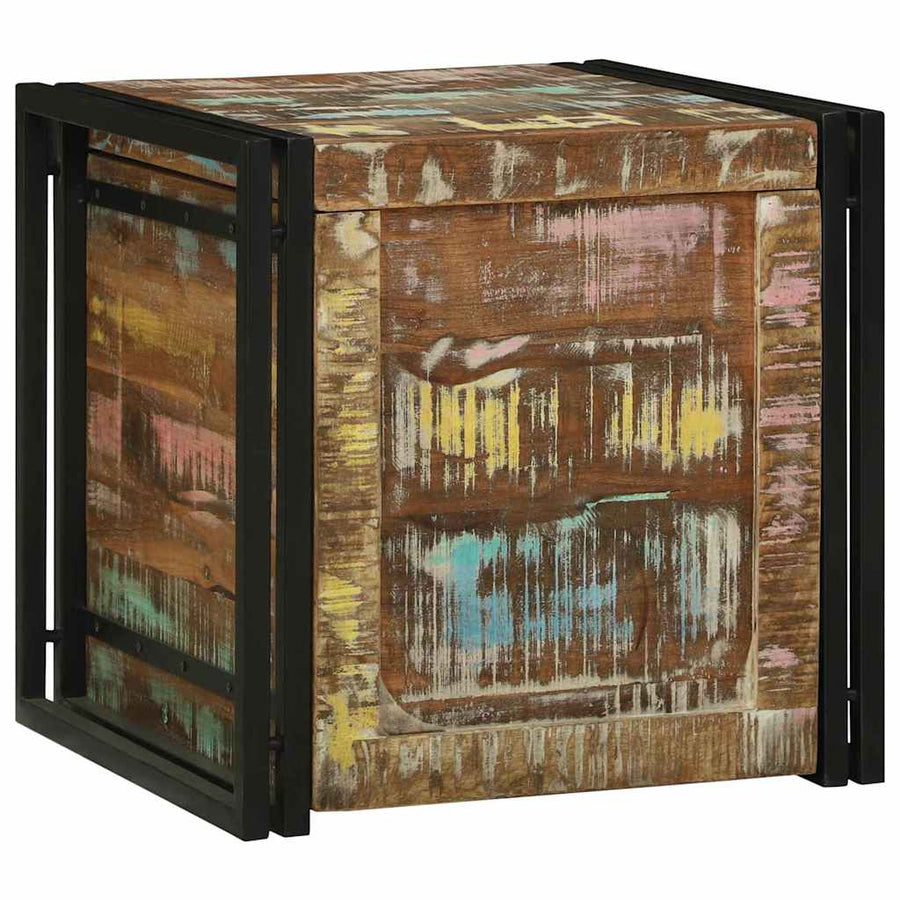 Opbergkisten met opslag 50 x 50 x 50 cm Massief gerecycled hout