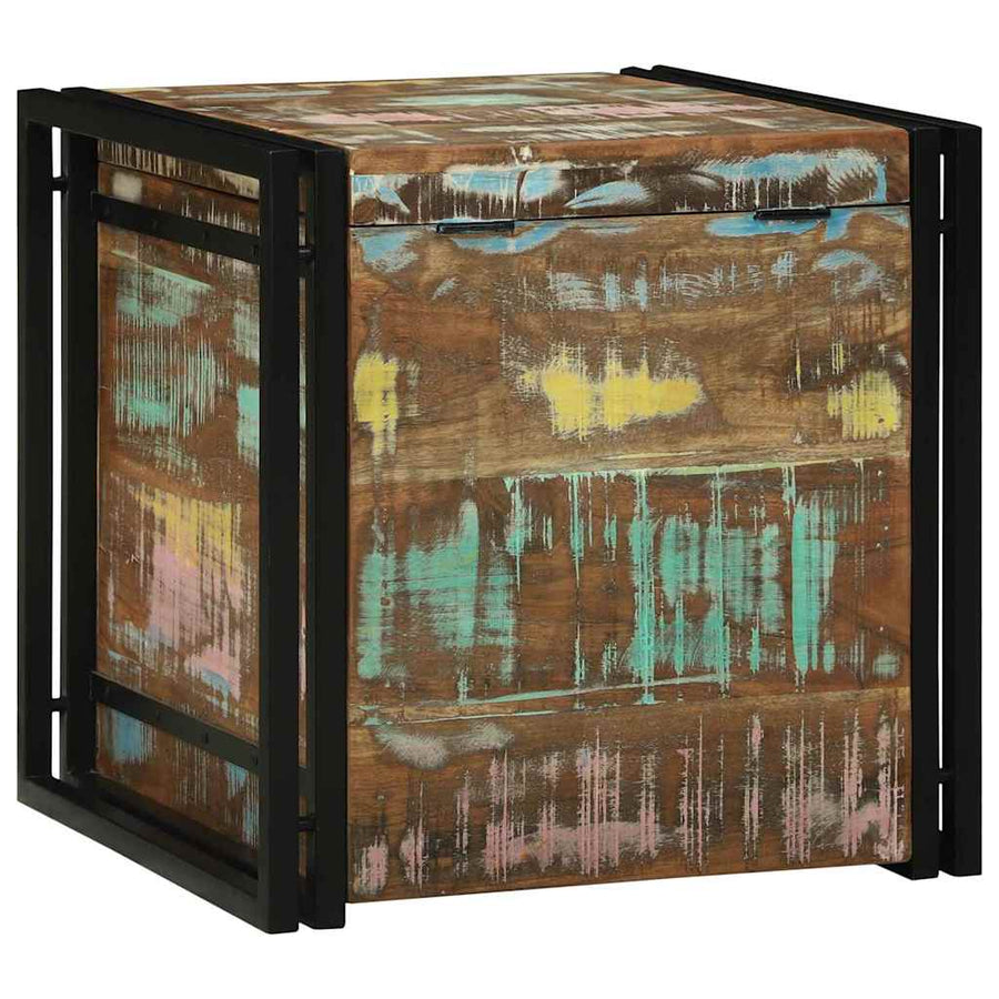 Opbergkisten met opslag 50 x 50 x 50 cm Massief gerecycled hout