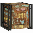 Opbergbox massief acaciahout 40x40x40 cm bruin