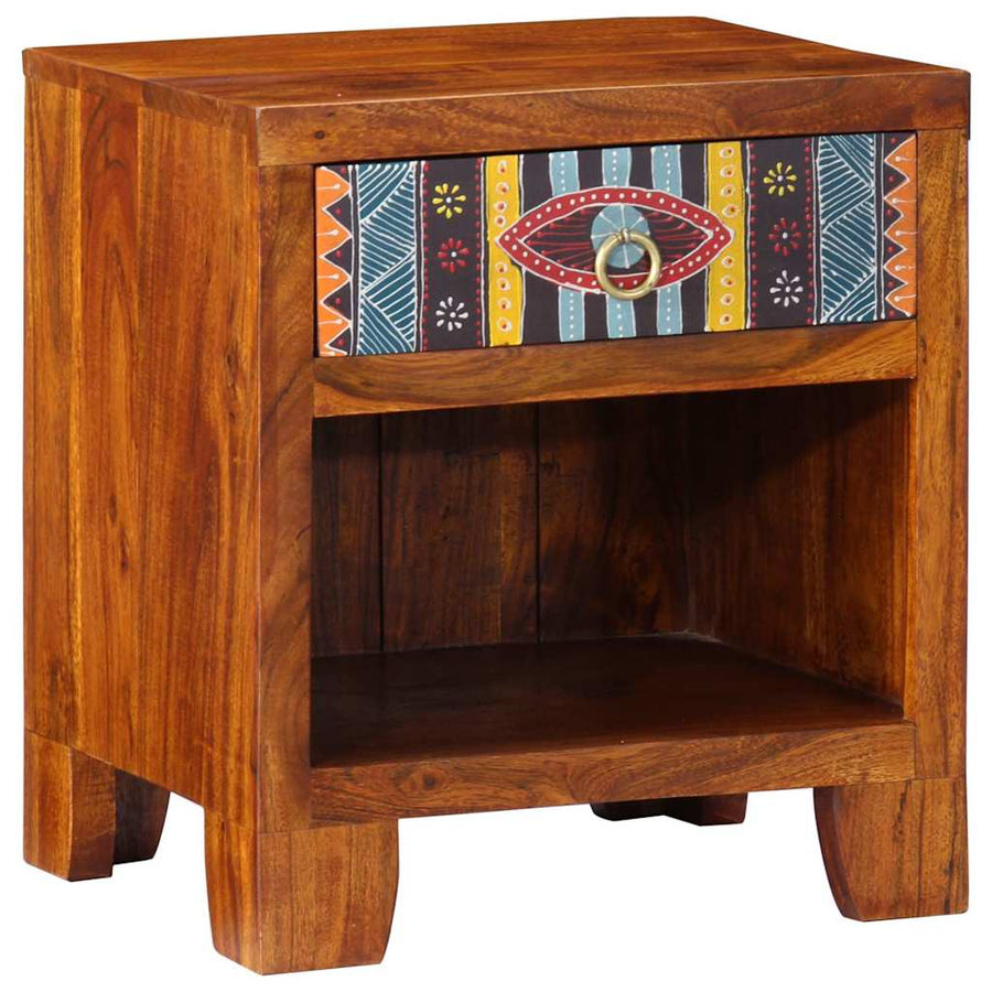 Nachtkastje 40x35x45 cm massief acaciahout
