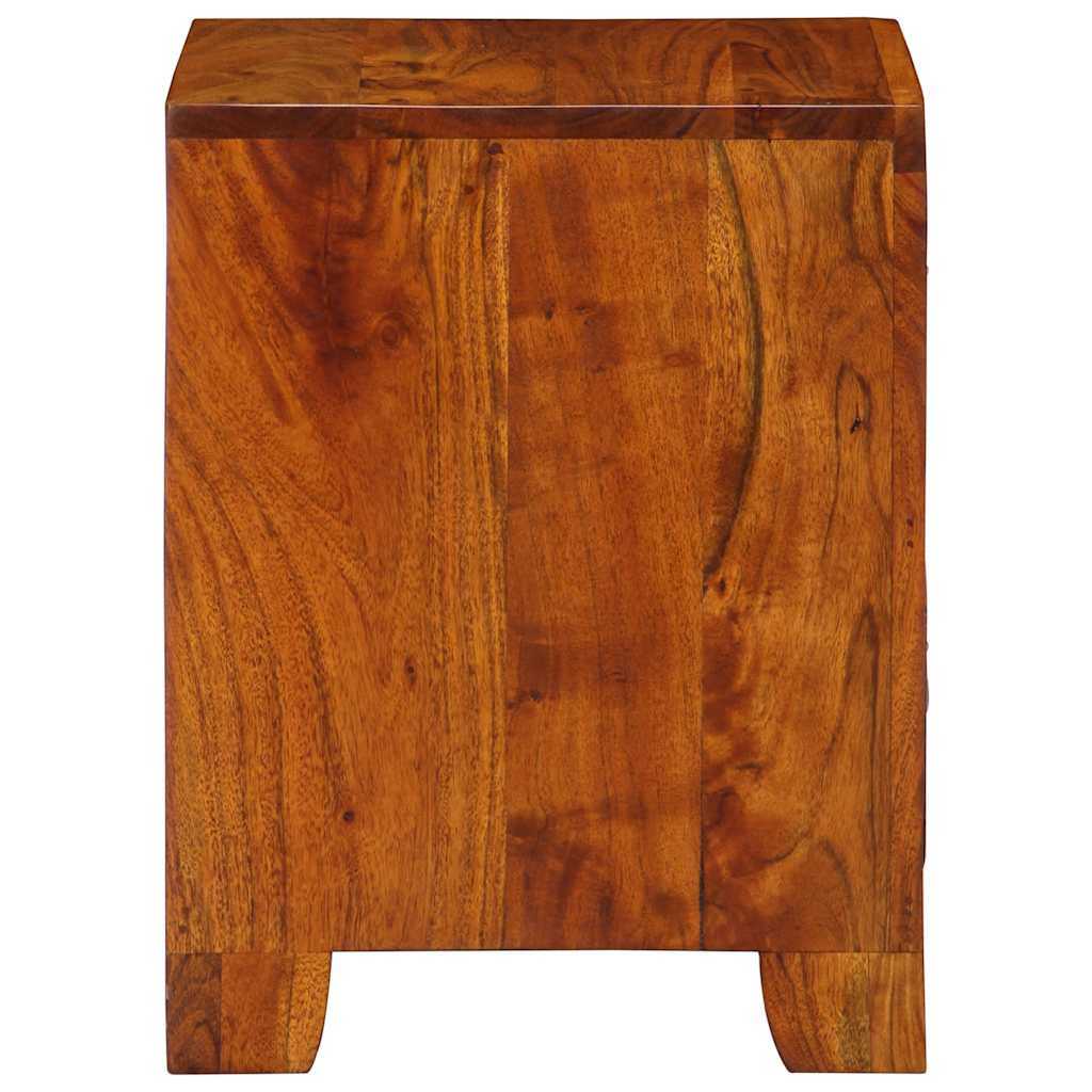 Nachtkastje 2 st 35x35x45 cm massief acaciahout