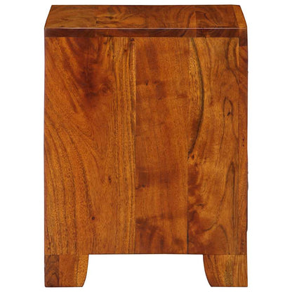 Nachtkastje 2 st 35x35x45 cm massief acaciahout