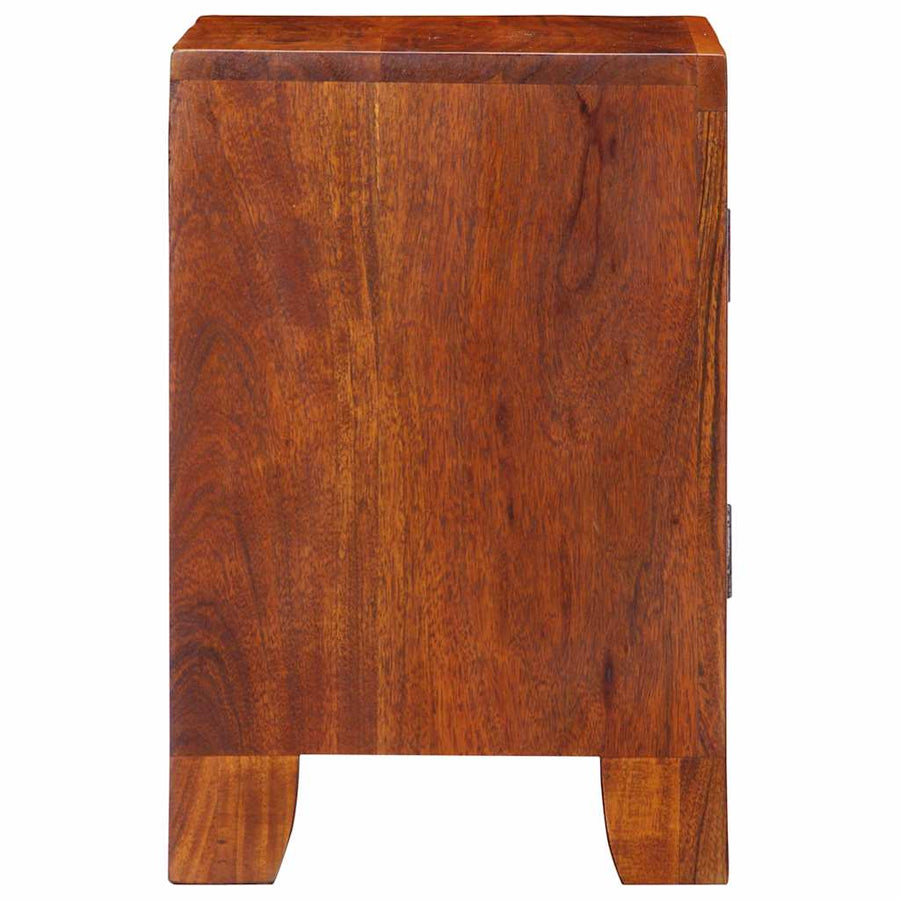 Nachtkastje 2 st 40x30x45 cm massief acaciahout