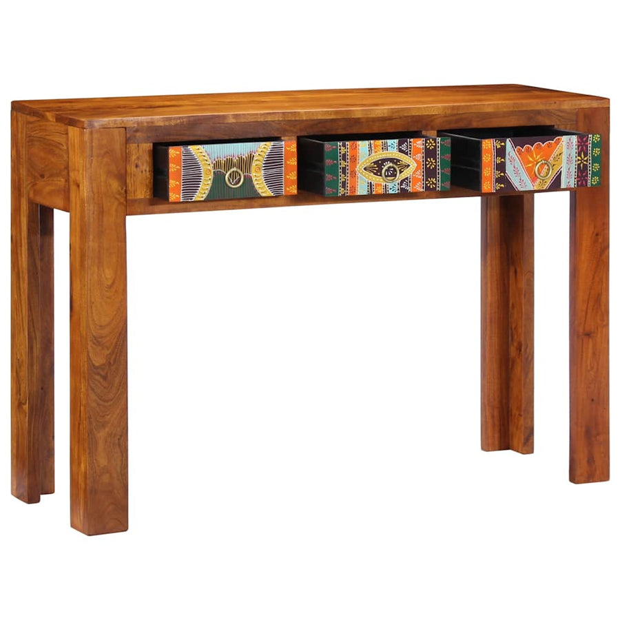 Wandtafel 110x35x75 cm massief acaciahout