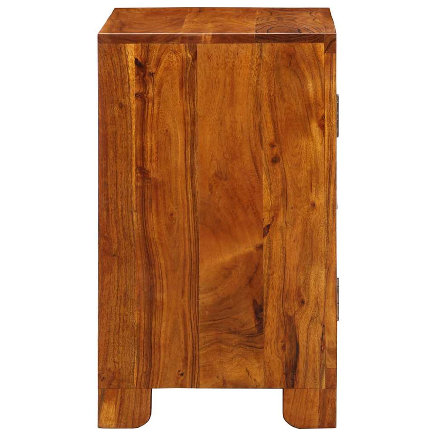 Dressoir 50x35x60 massief acaciahout veelkleurig