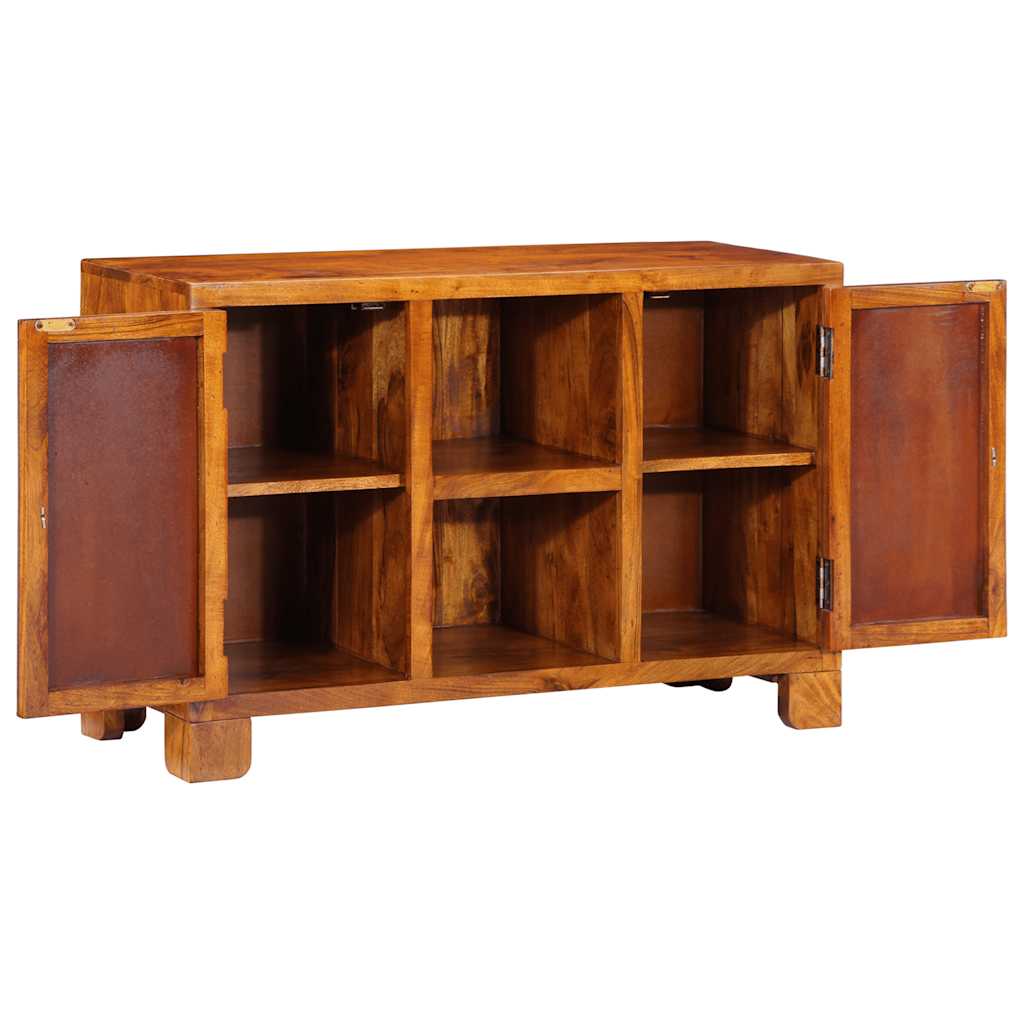 Dressoir 90x35x60 massief acaciahout veelkleurig