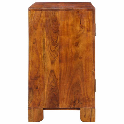 Dressoir 90x35x60 massief acaciahout veelkleurig