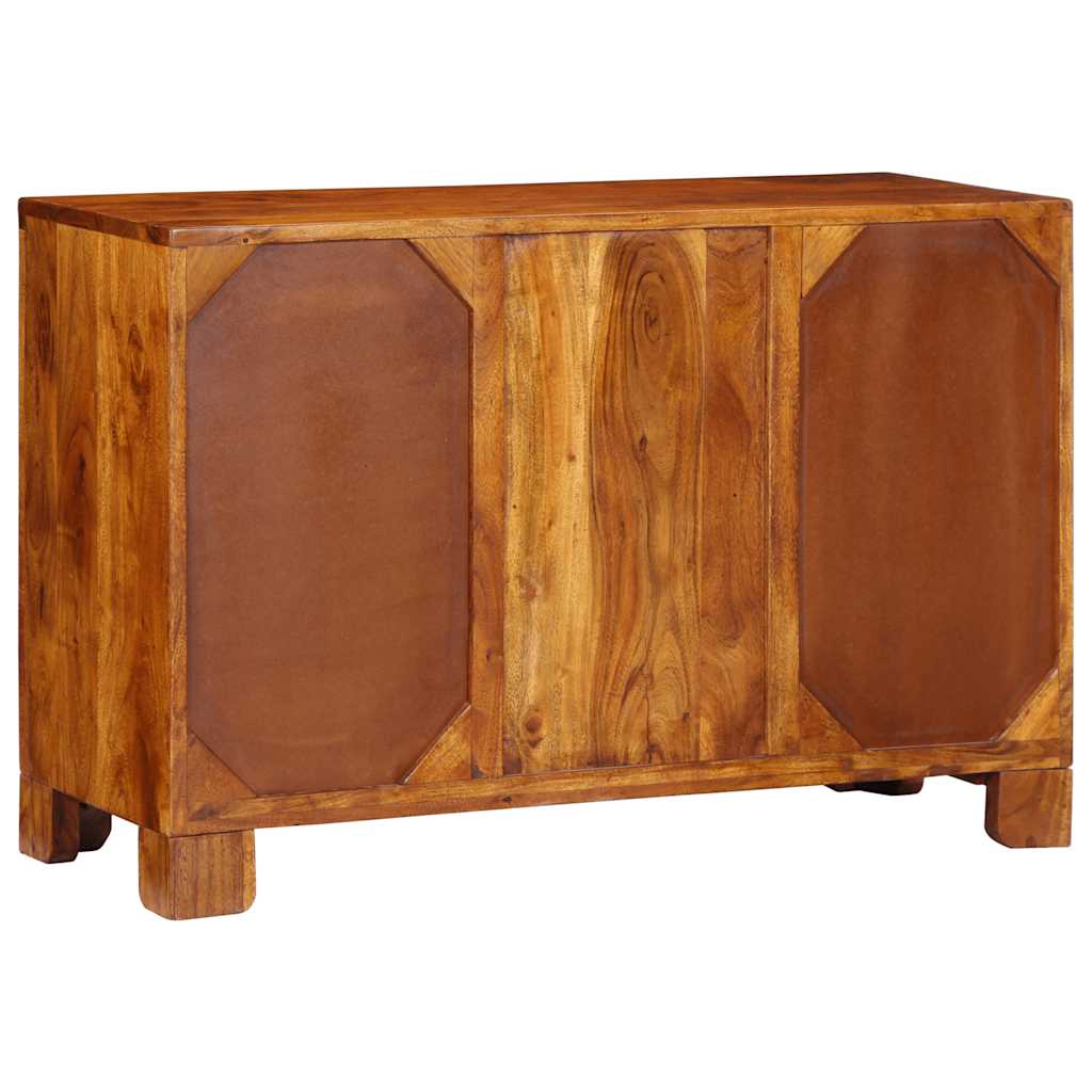 Dressoir 90x35x60 massief acaciahout veelkleurig