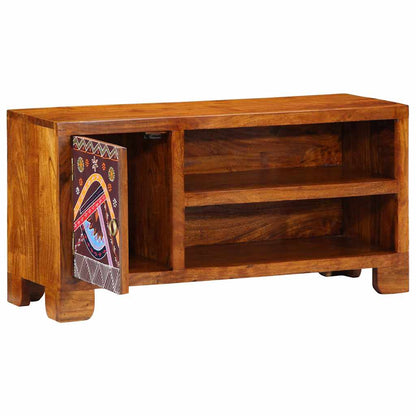 TV-meubel 90x30x45 massief acaciahout meerkleurig