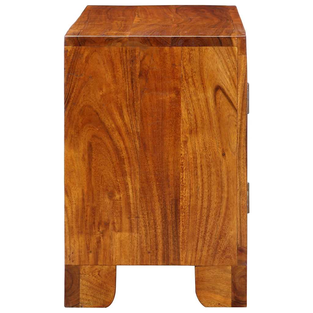 TV-meubel 90x30x45 massief acaciahout meerkleurig