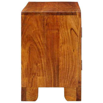 TV-meubel 90x30x45 massief acaciahout meerkleurig
