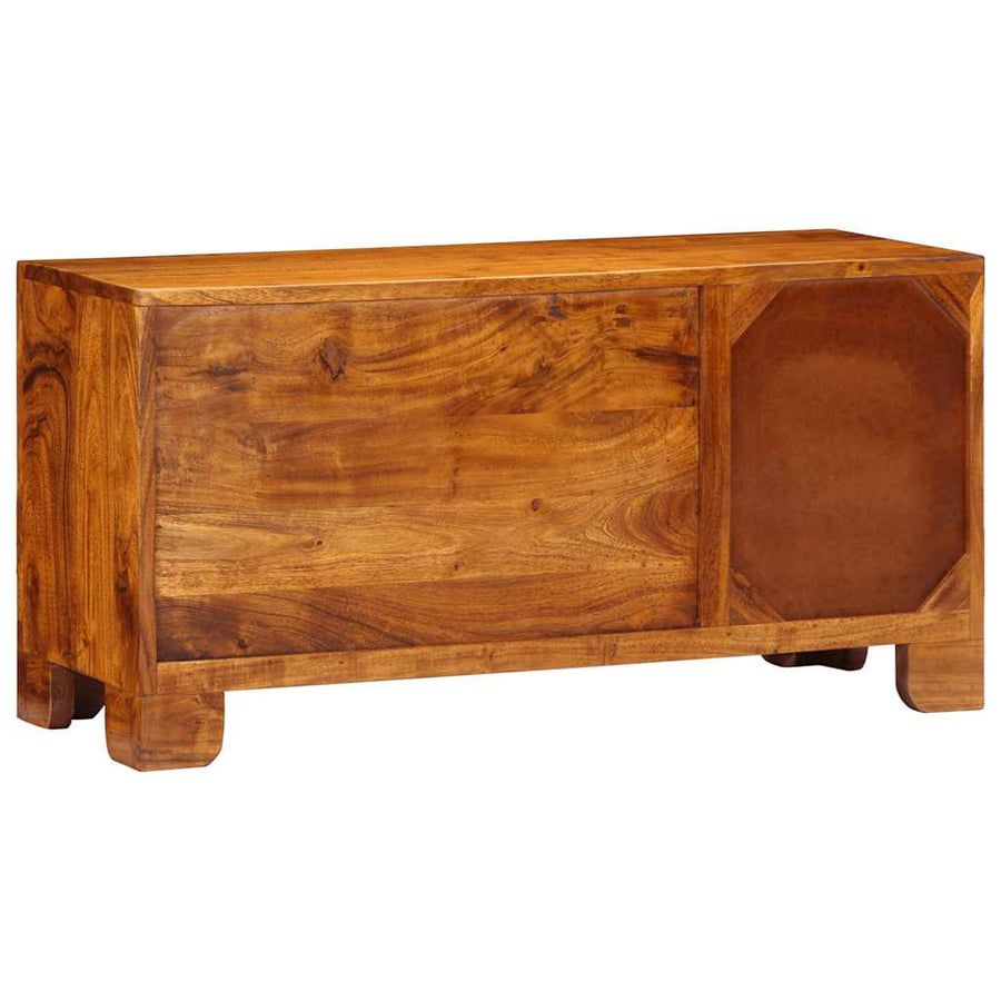 TV-meubel 90x30x45 massief acaciahout meerkleurig