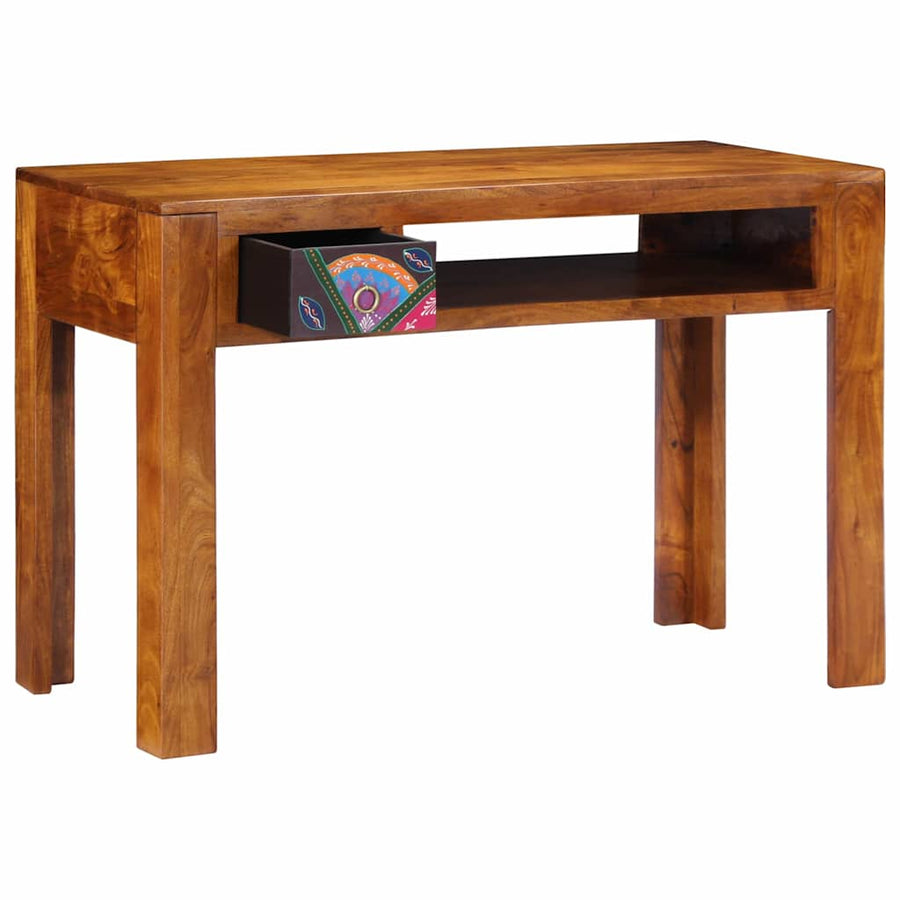 Schrijfbureau met lade met opslag Bruin 110 x 50 x 73 cm