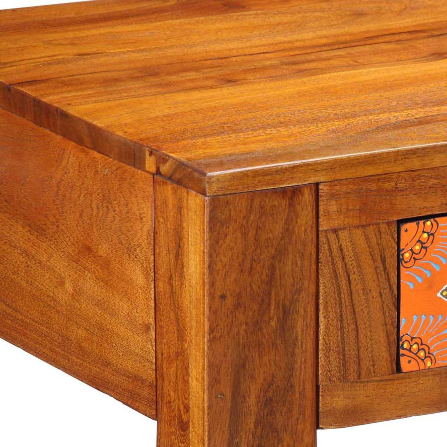 Schrijfbureau met lade met opslag Bruin 100 x 50 x 75 cm