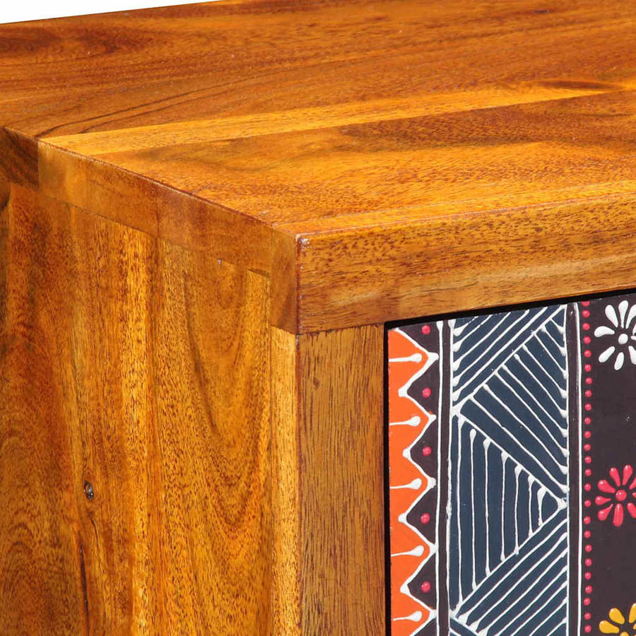 Dressoir met lade Multikleur 40 x 35 x 45 cm Massief acaciahout