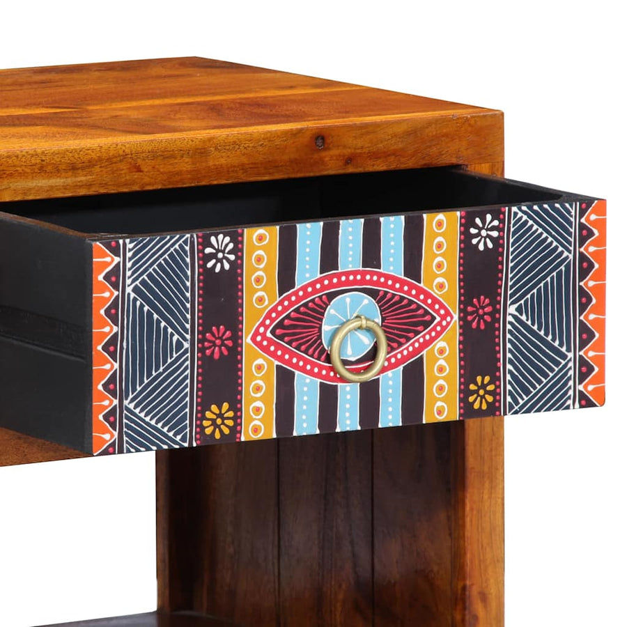 Dressoir met lade Multikleur 40 x 35 x 45 cm Massief acaciahout