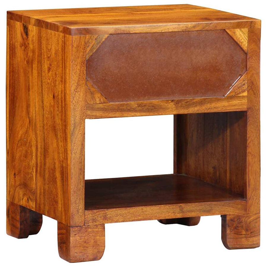 Dressoir met lade Multikleur 40 x 35 x 45 cm Massief acaciahout