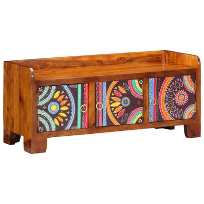 Schoenenkast Multikleur 90 x 35 x 40 cm Massief Acaciahout
