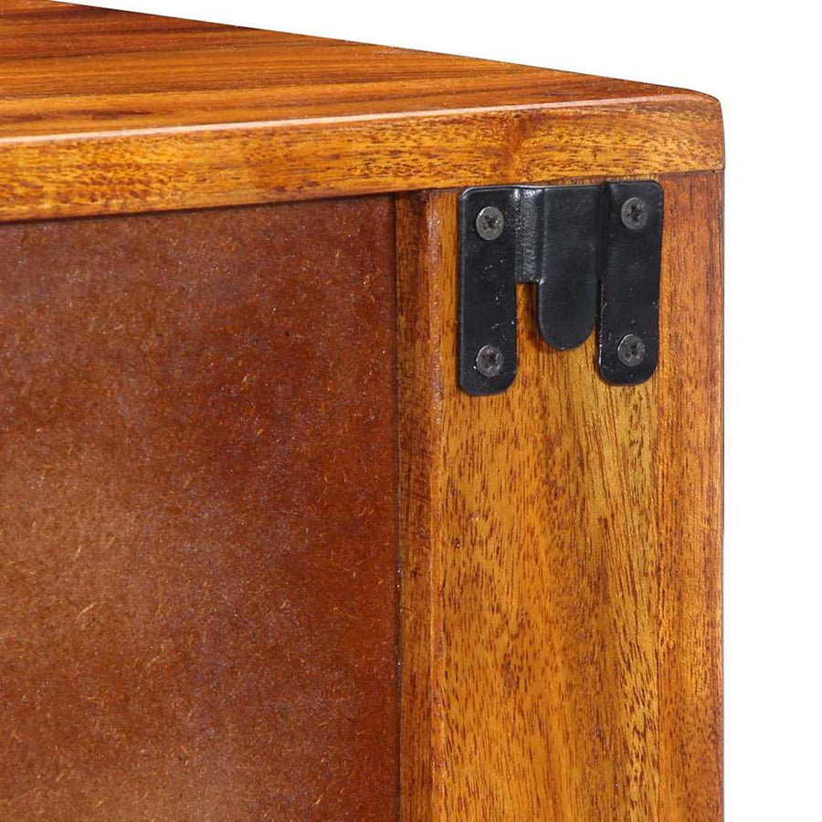 Nachtkastje 2 pcs Bruin 40 x 35 x 35 cm Massief Acaciahout