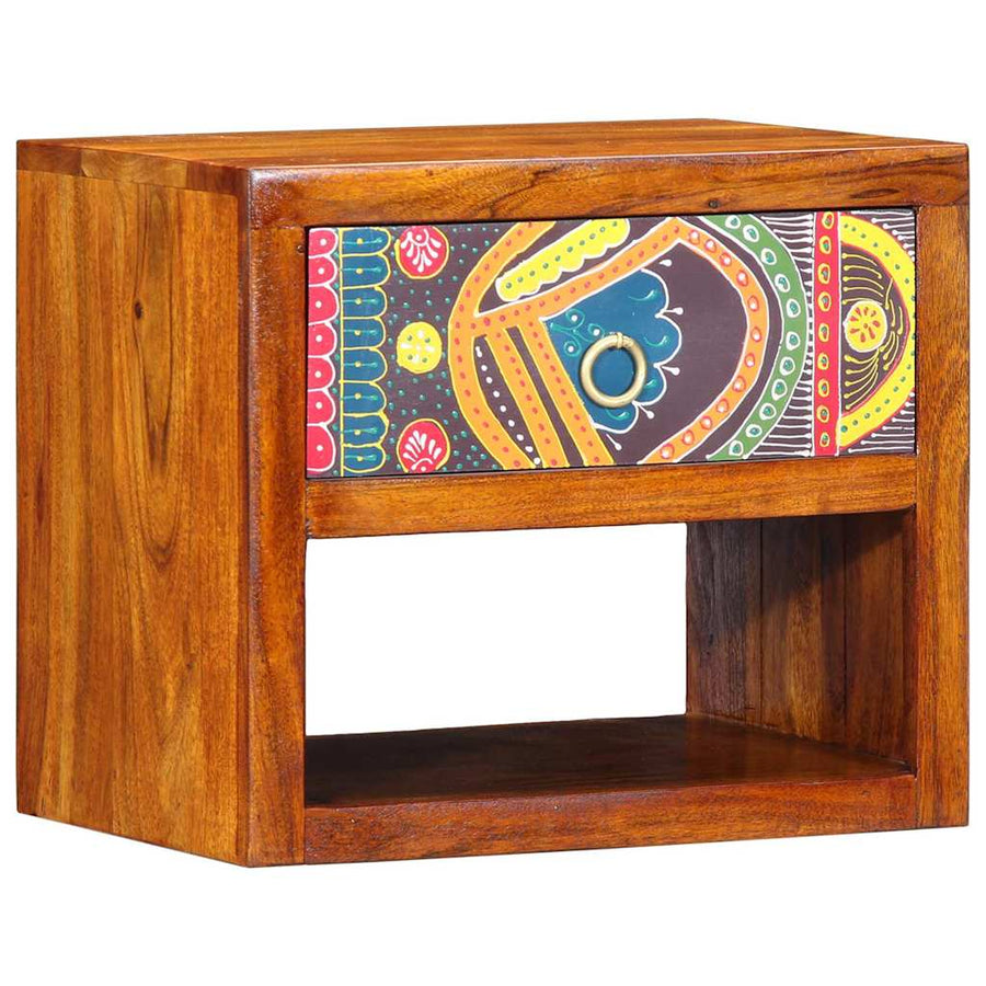 Nachtkastje 2 pcs Bruin 40 x 35 x 35 cm Massief Acaciahout