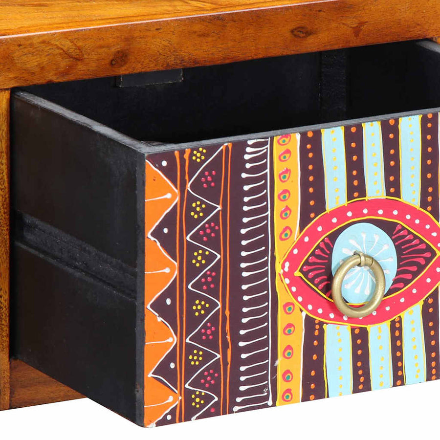 Nachtkastje met lade 2 pcs Bruin 35 x 30 x 22 cm