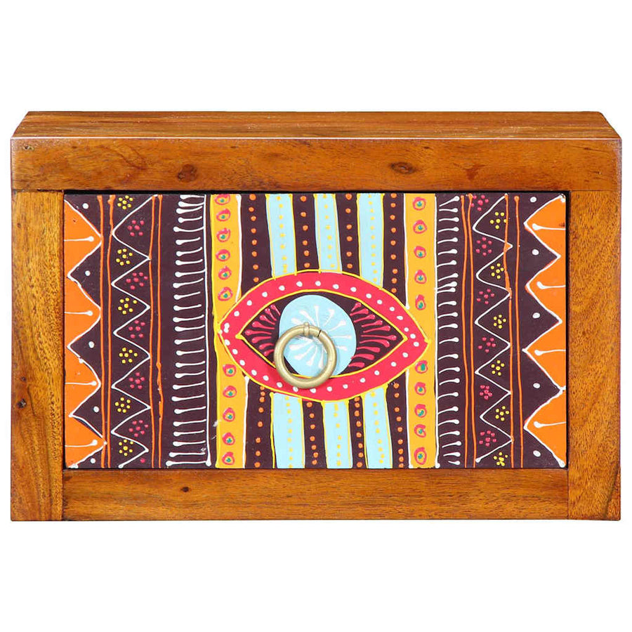 Nachtkastje met lade 2 pcs Bruin 35 x 30 x 22 cm