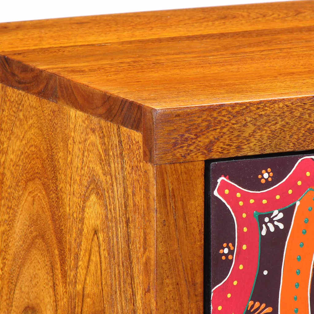 Nachtkastje met lade Bruin 35 x 30 x 40 cm Massief Acaciahout