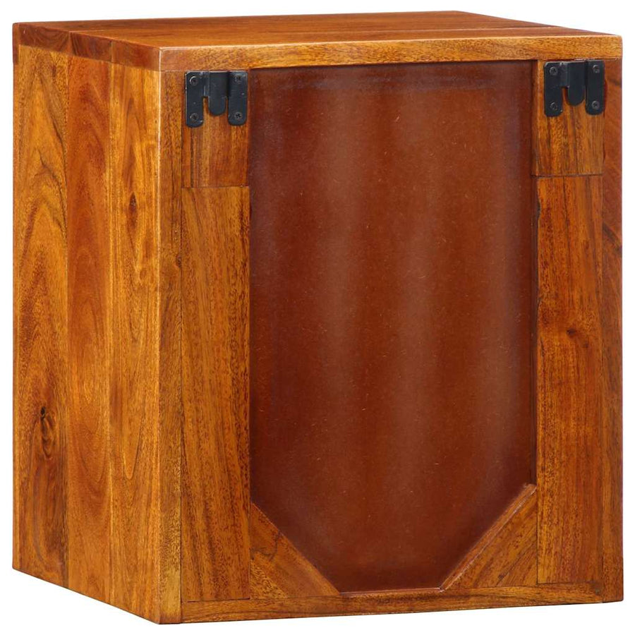 Nachtkastje met lade Bruin 35 x 30 x 40 cm Massief Acaciahout