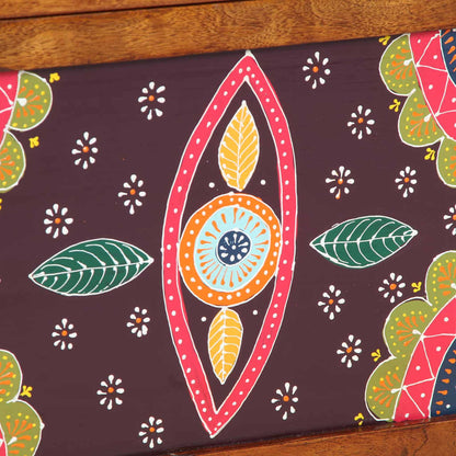 Opbergbox Multikleur 50 x 30 x 40 cm Massief acaciahout