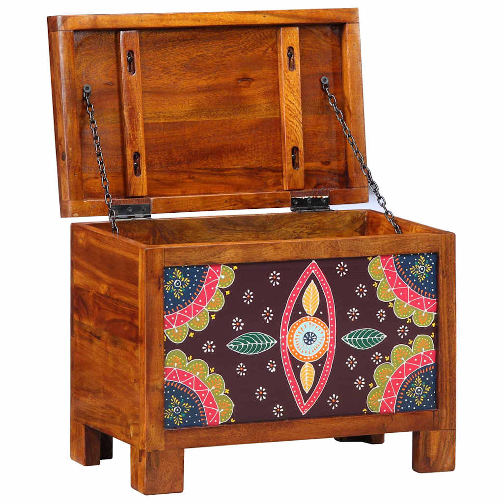 Opbergbox Multikleur 50 x 30 x 40 cm Massief acaciahout