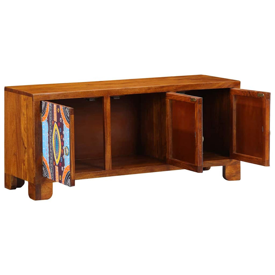 Schoenenbank Honingbruin 100 x 35 x 45 cm Massief Acaciahout