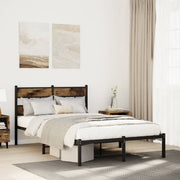 Bedframe metaal gerookt eiken 120x200 cm