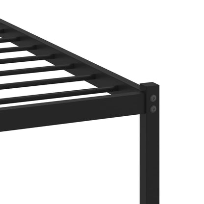Bedframe zonder matras metaal gerookt eikenkleurig 135x190 cm