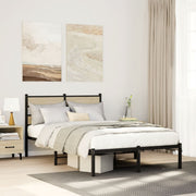 Bedframe 120x190 cm metaal sonoma eiken
