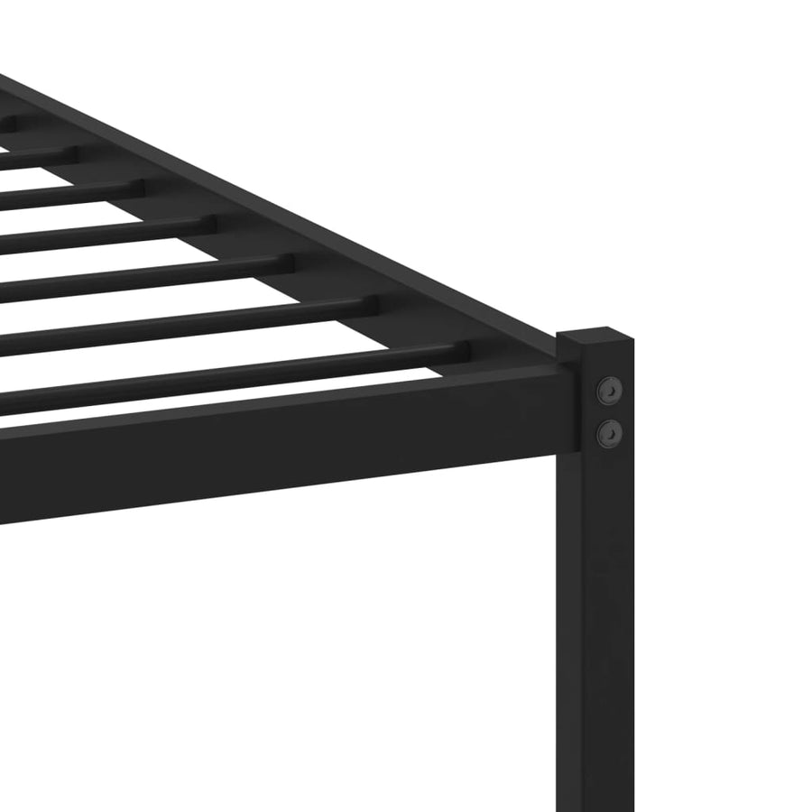 Bedframe zonder matras metaal sonoma eikenkleurig 160x200 cm
