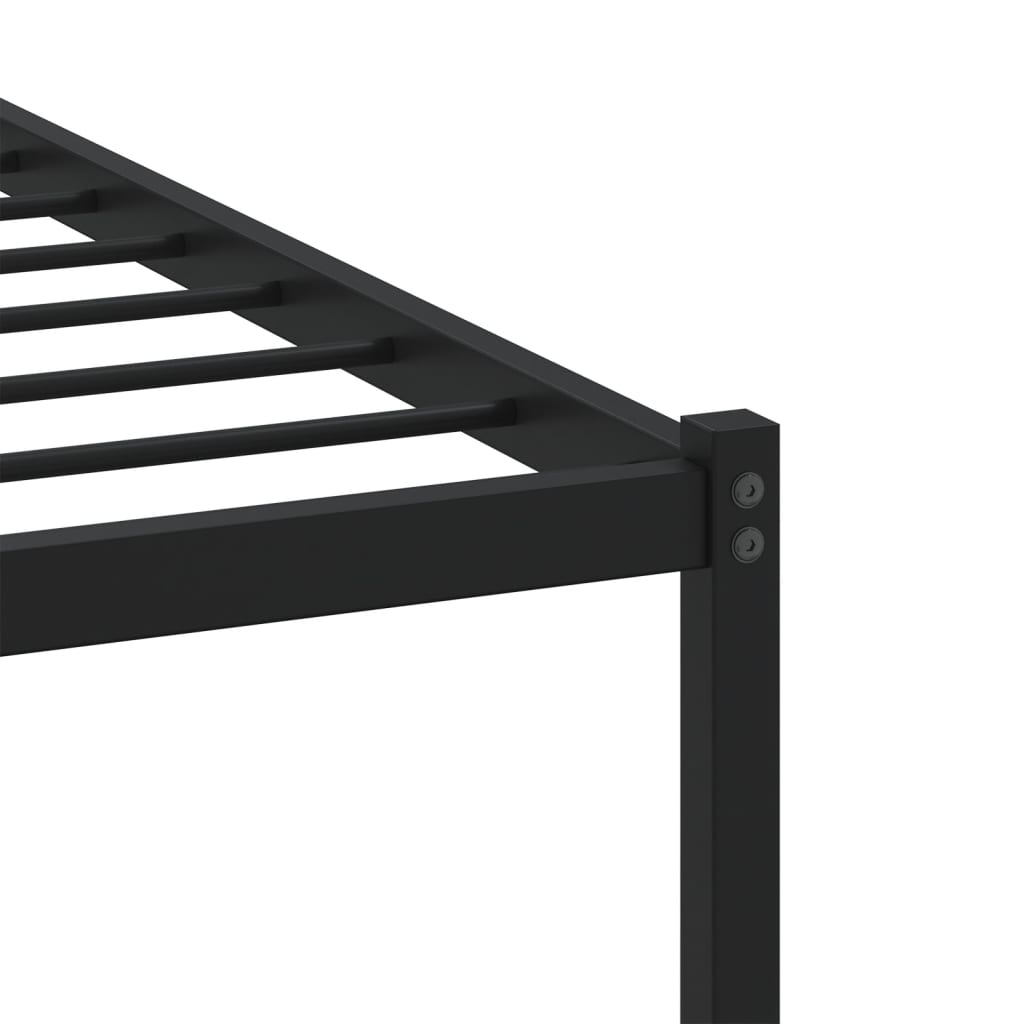 Bedframe met hoofdbord zonder matras bruin eikenkleur 80x200 cm
